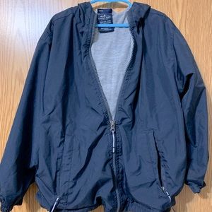 Boys navy blue Charles River rain jacket size 7/8